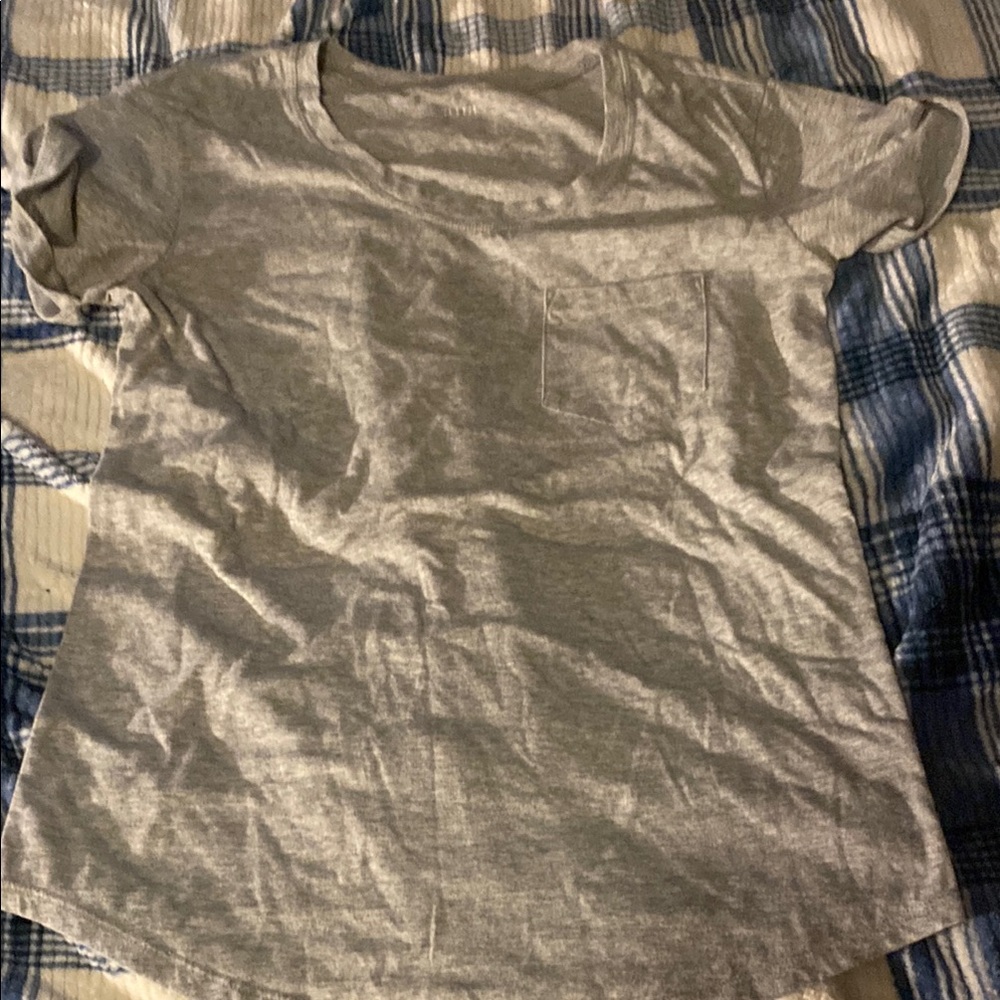 Gray T-Shirt with Pocket